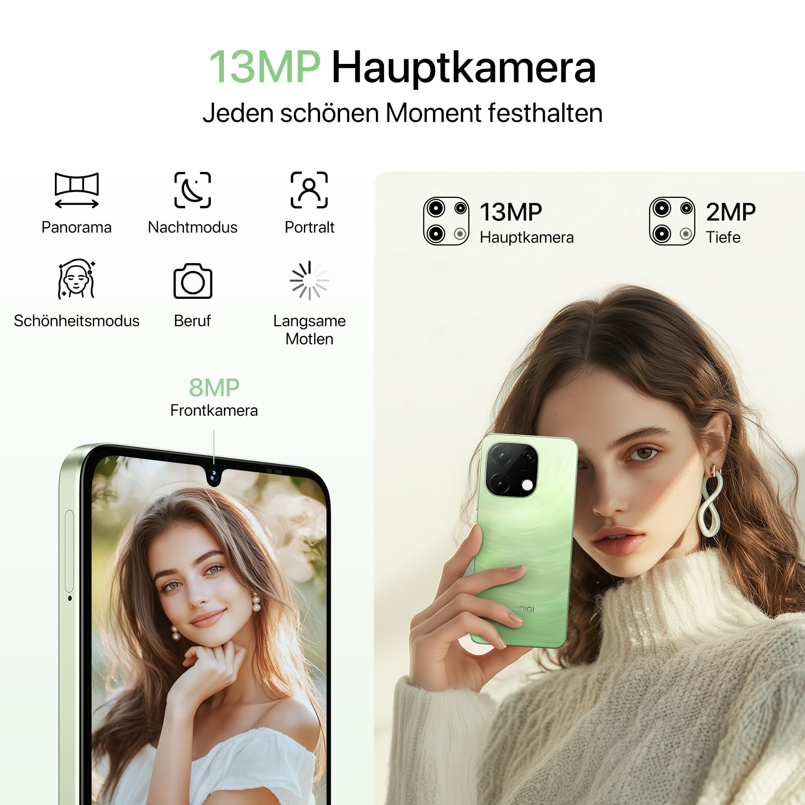 UMIDIGI G9T Smartphone 6,75 Zoll 8GB+128GB Dual-SIM