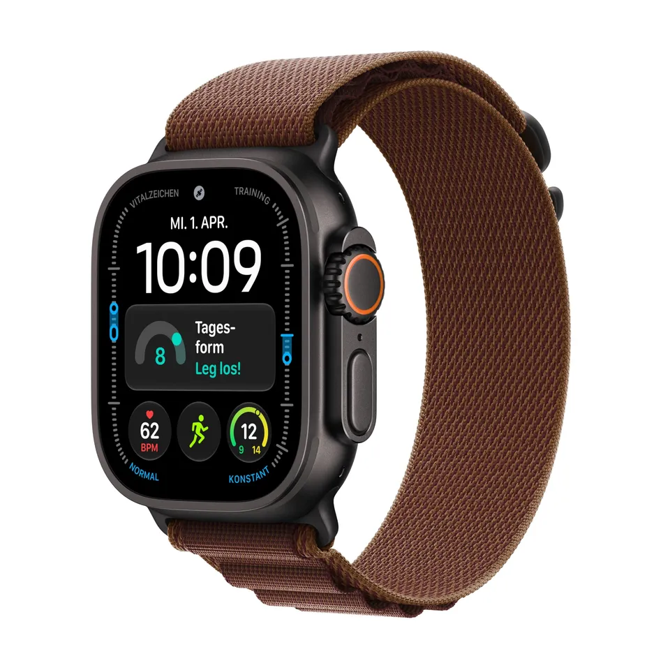 Apple Watch Ultra 4 49mm Schwarz Smartwatch Burgunder M