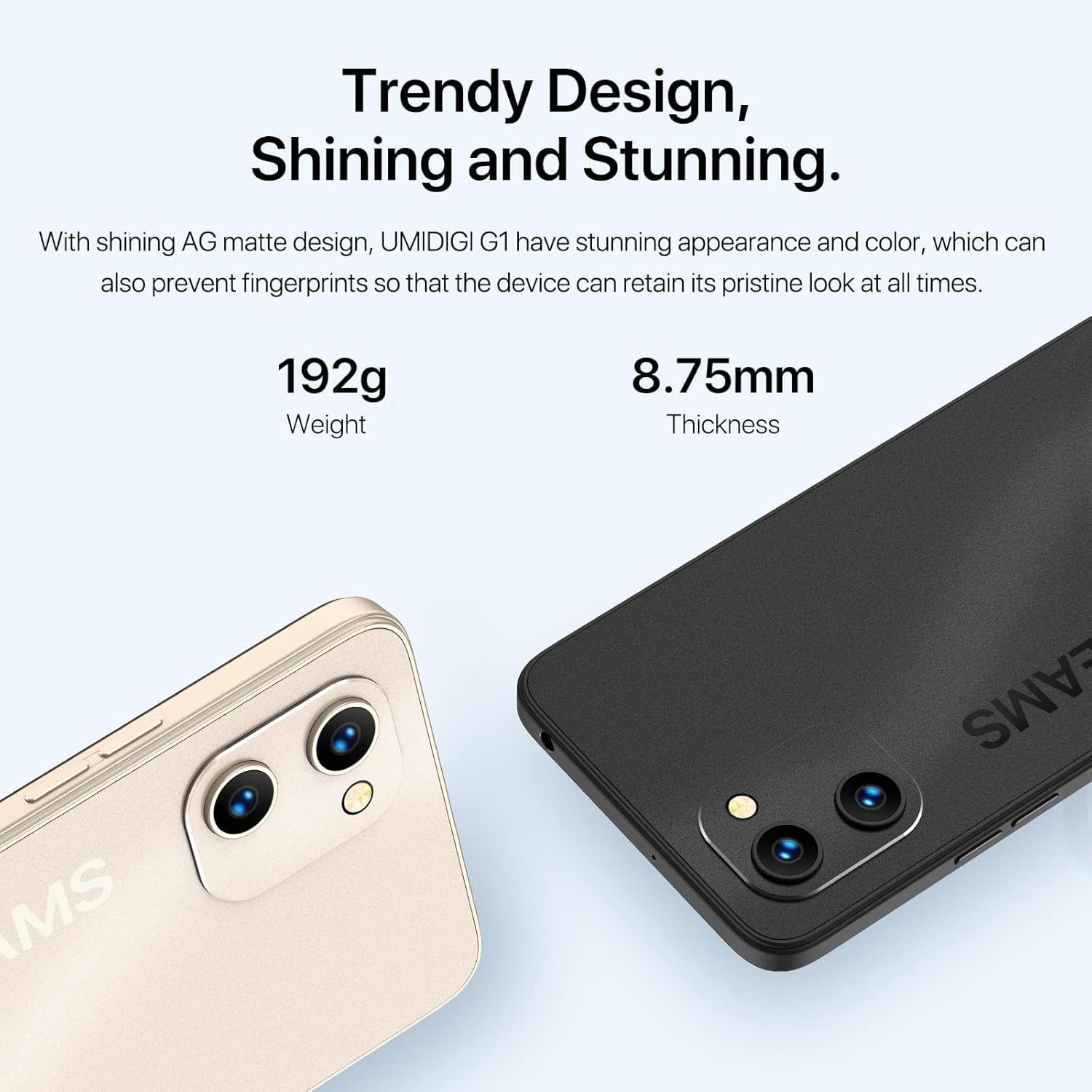 UMIDIGI G1 Smartphone 6,52 Zoll 3GB 32GB Schwarz 4G