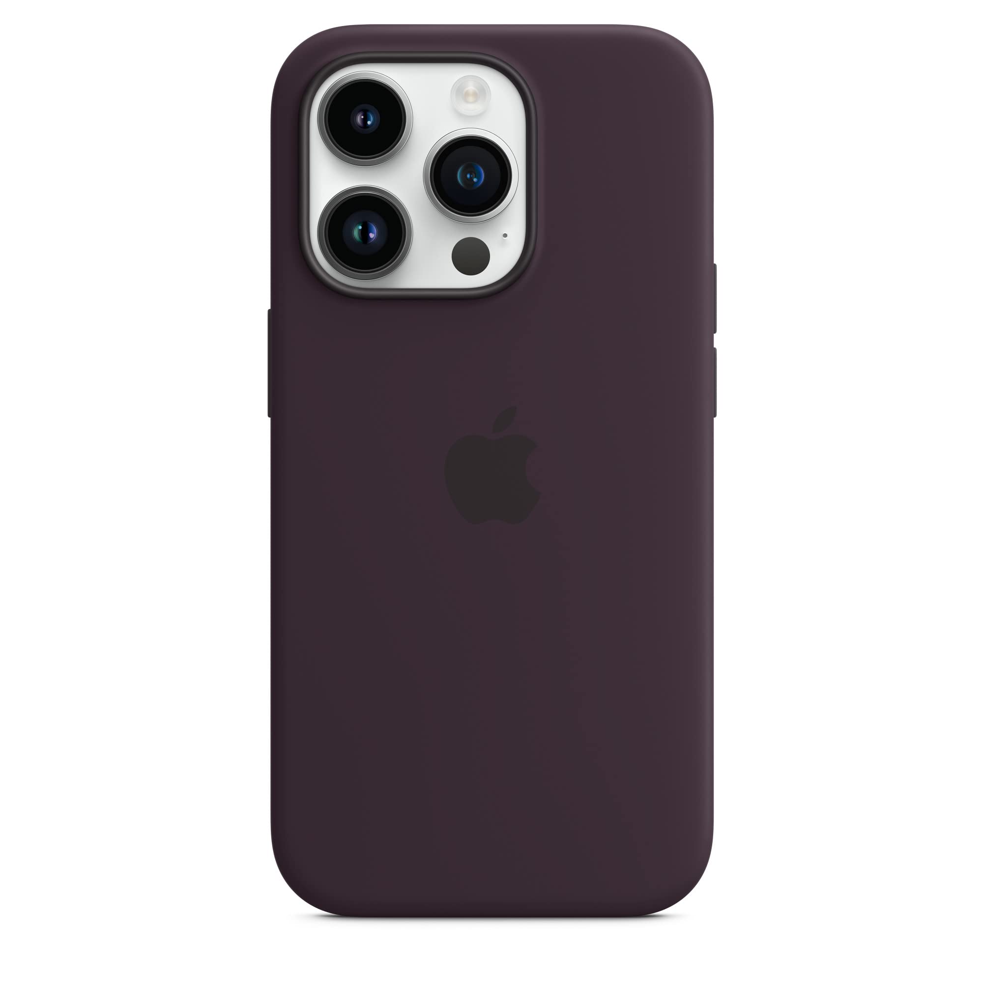 Apple iPhone 14 Pro Silikon Hülle Holunder MagSafe
