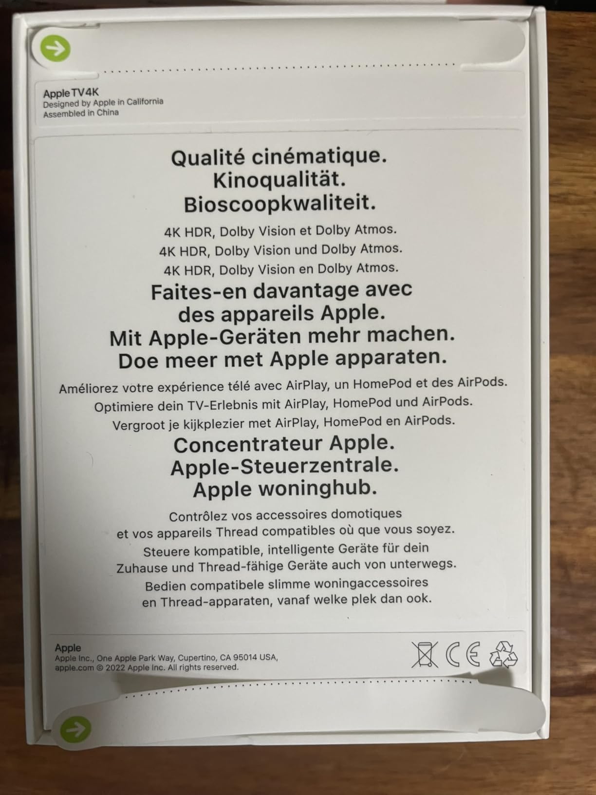 Apple TV 4K 128GB WiFi Ethernet Streaming Box 3. Gen