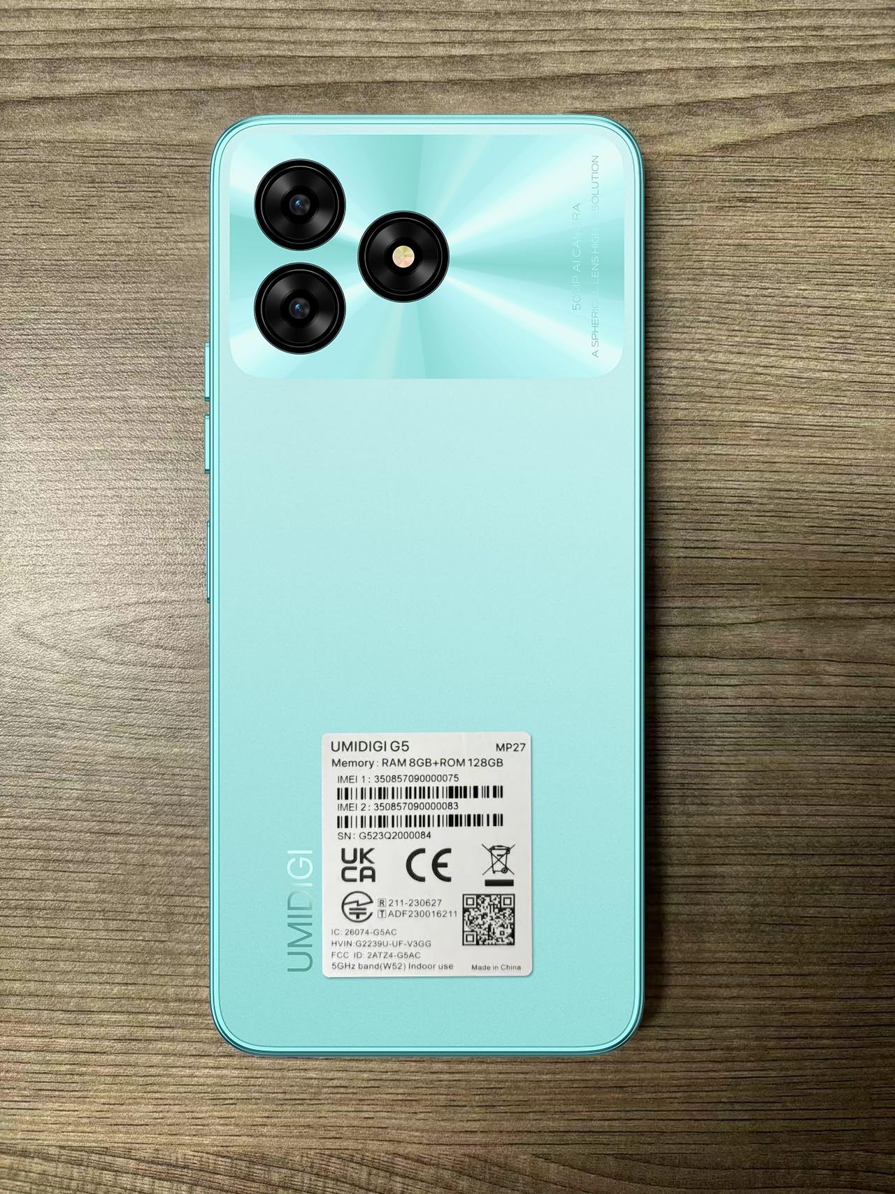 UMIDIGI G5 Handy ohne Vertrag 6,6" 50MP 16GB 128GB