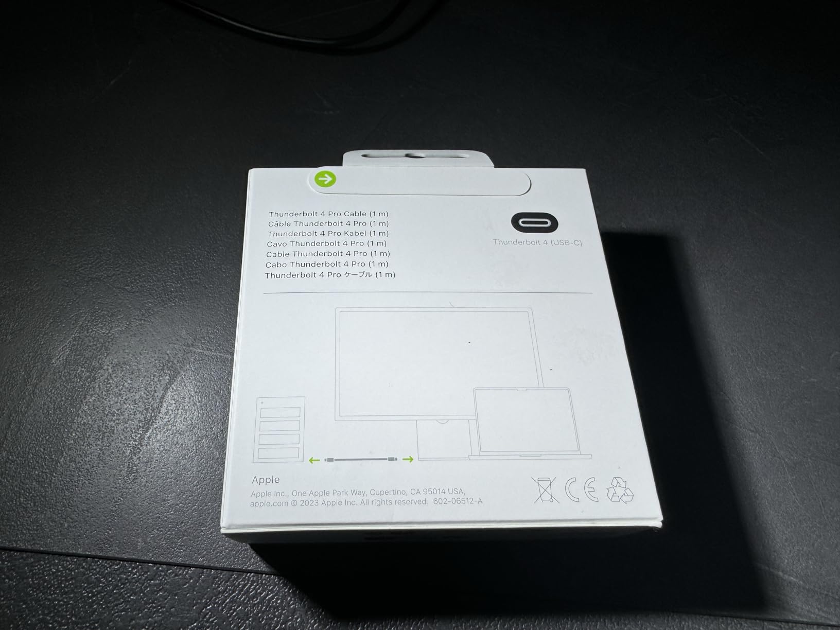 Apple Thunderbolt 4 Pro Kabel USB-C 1m 40Gbit 100W
