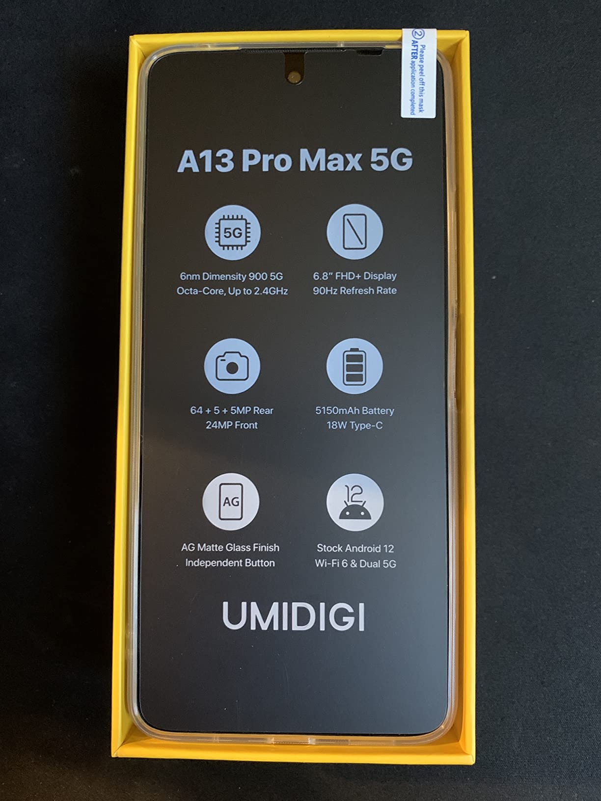 Umidigi A13 Pro Max 5G Smartphone 12+256GB 6,8 Zoll 64MP