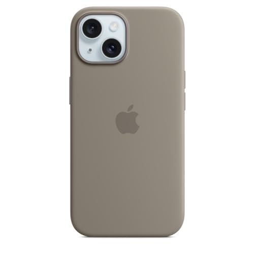 Apple iPhone 15 Silikon Hülle MagSafe Tonbraun Schutzhülle