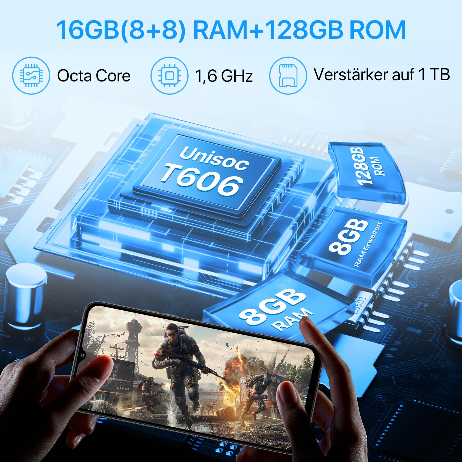 UMIDIGI G5 Smartphone 6,6 Zoll 16GB RAM 128GB 50MP