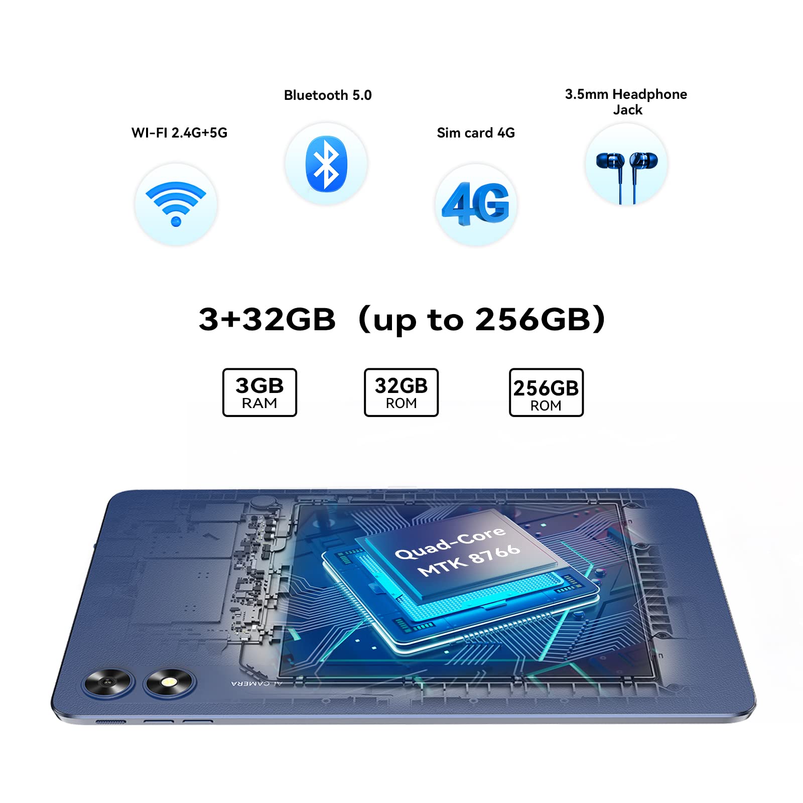 UMIDIGI G3 Tab Tablet 10,1 Zoll 3GB+32GB Android 13 4G