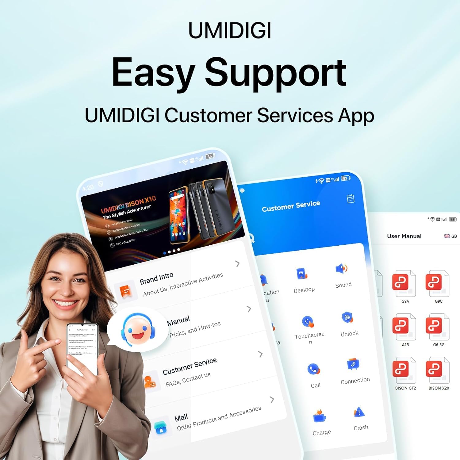Umidigi G9C Smartphone 128GB Schwarz 50MP Android 14