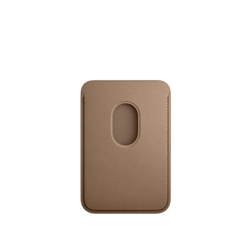 Apple iPhone Feingewebe Wallet MagSafe Taupe Kartenetui