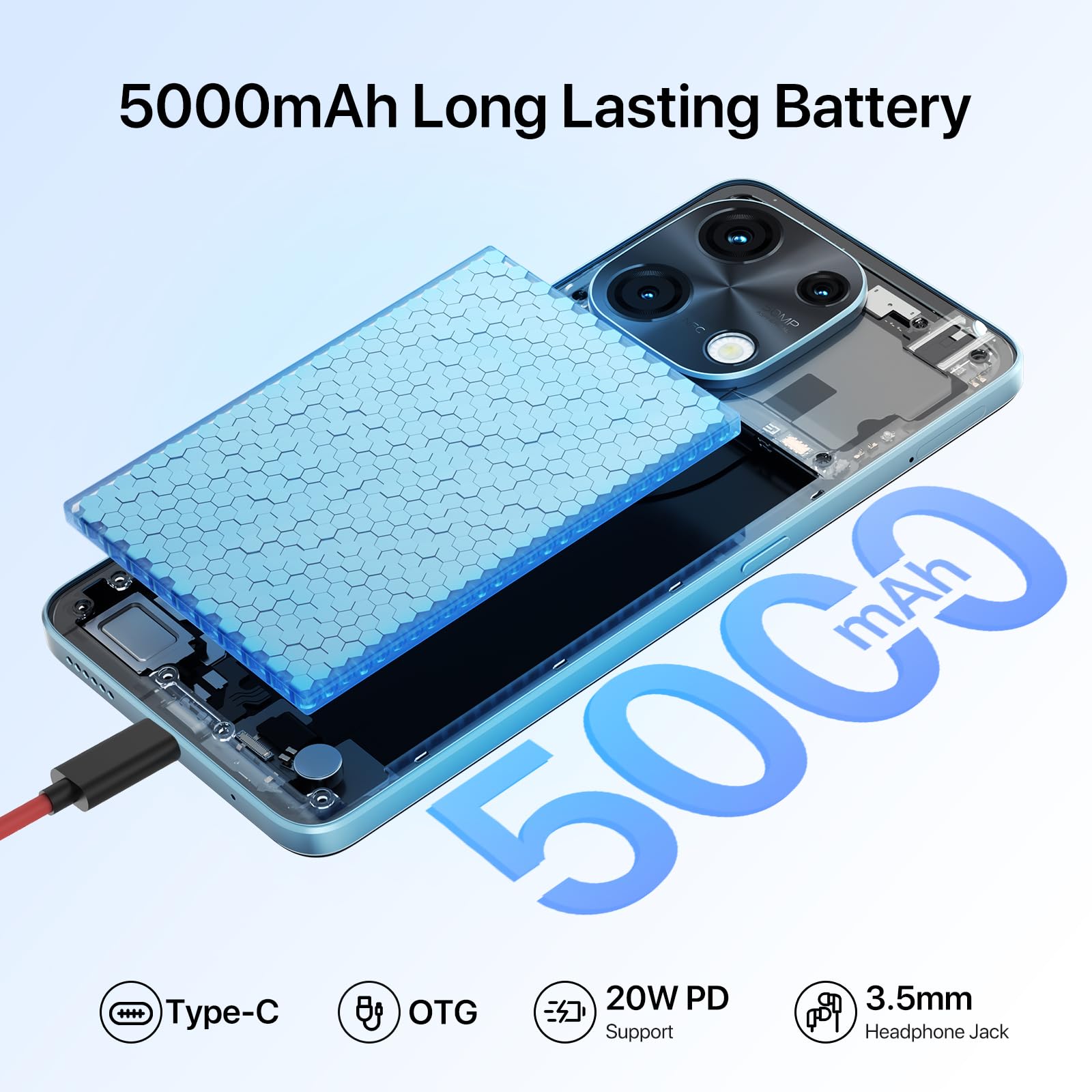 UMIDIGI Note 100 Smartphone 128GB 6,8 Zoll 50MP