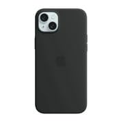 Apple iPhone 15 Plus Silikon Hülle MagSafe Schwarz