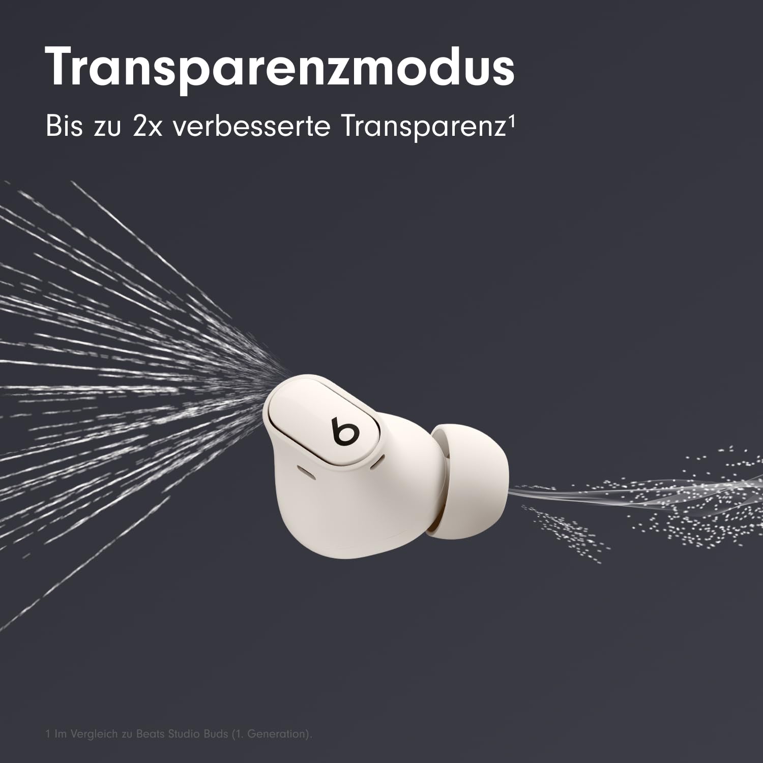 Beats Studio Buds + Kopfhörer Cremeweiß ANC