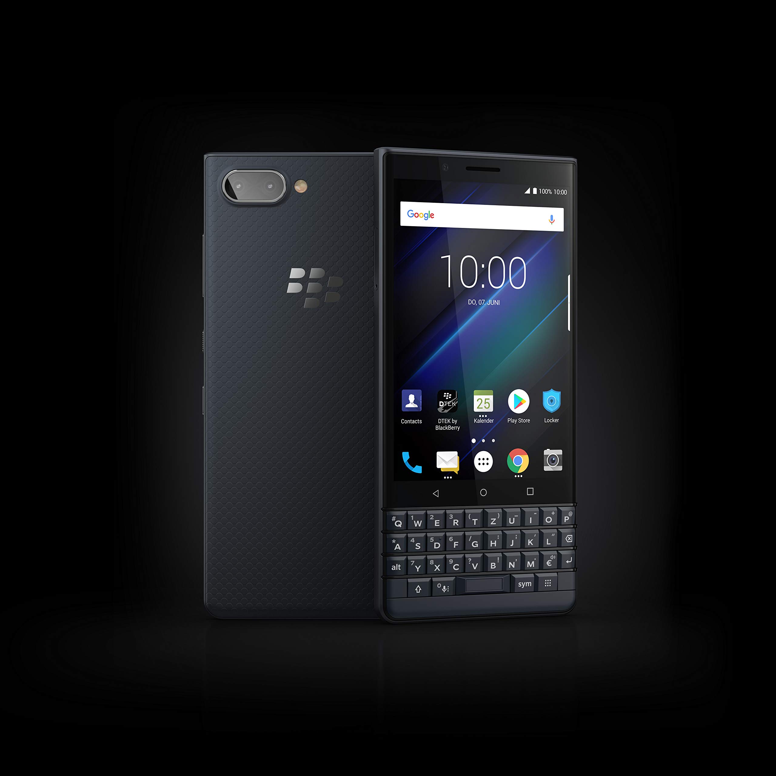 BlackBerry KEY2 LE Smartphone 64GB Dual-SIM Blau Tastatur