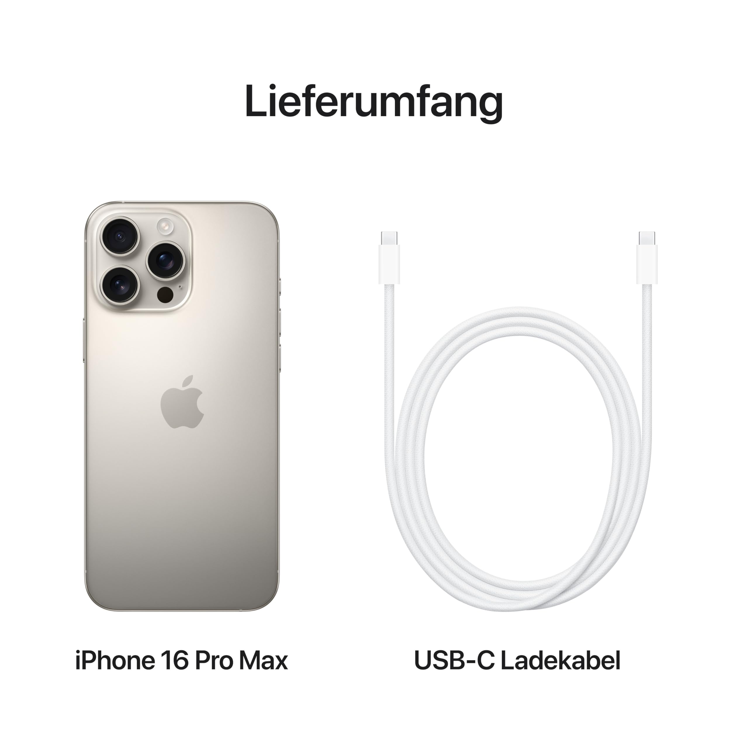 Apple iPhone 16 Pro Max 512 GB Smartphone Titan Natur 5G