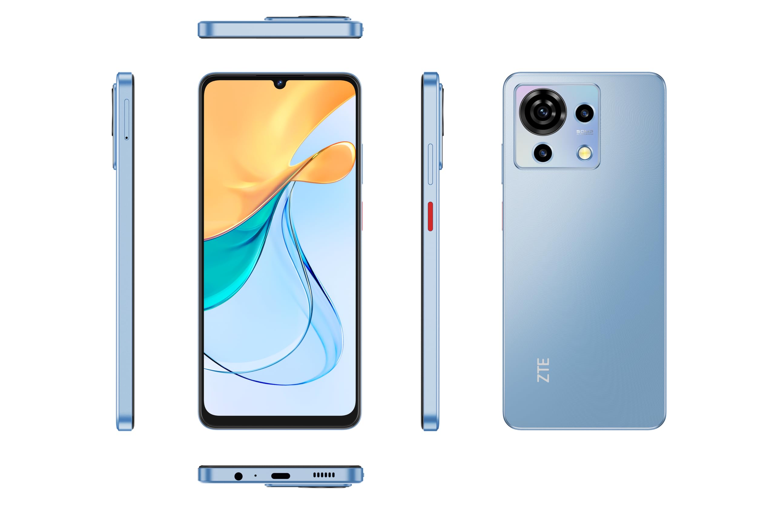 ZTE Blade V50 Vita 4GB+256GB Smartphone Blau 50MP