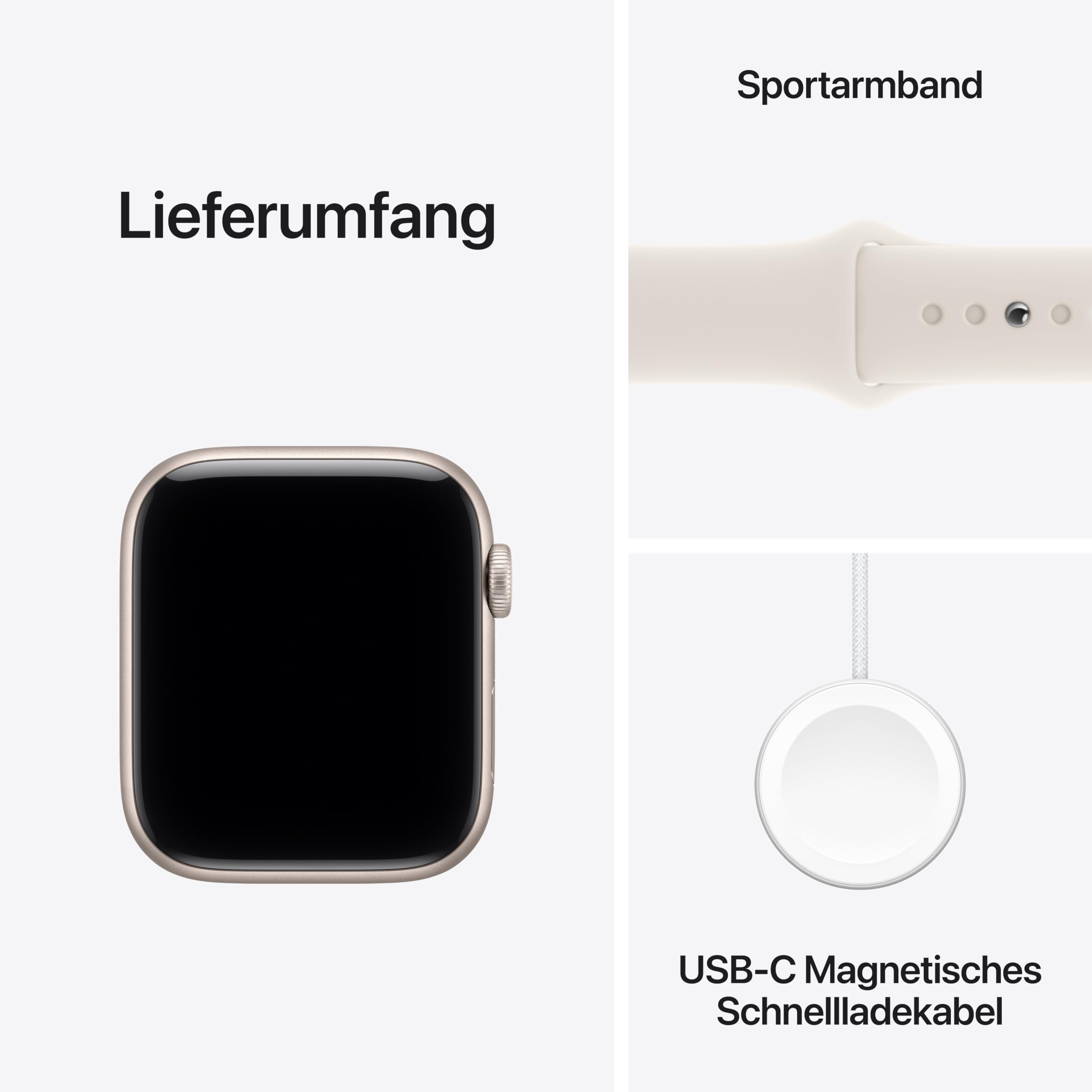 Apple Watch SE 3 GPS+Cellular 44 mm Polarstern S/M Smartwatch