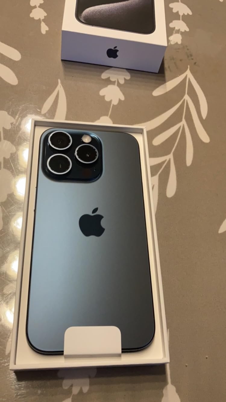Apple iPhone 15 Pro 128GB Smartphone Titan Blau