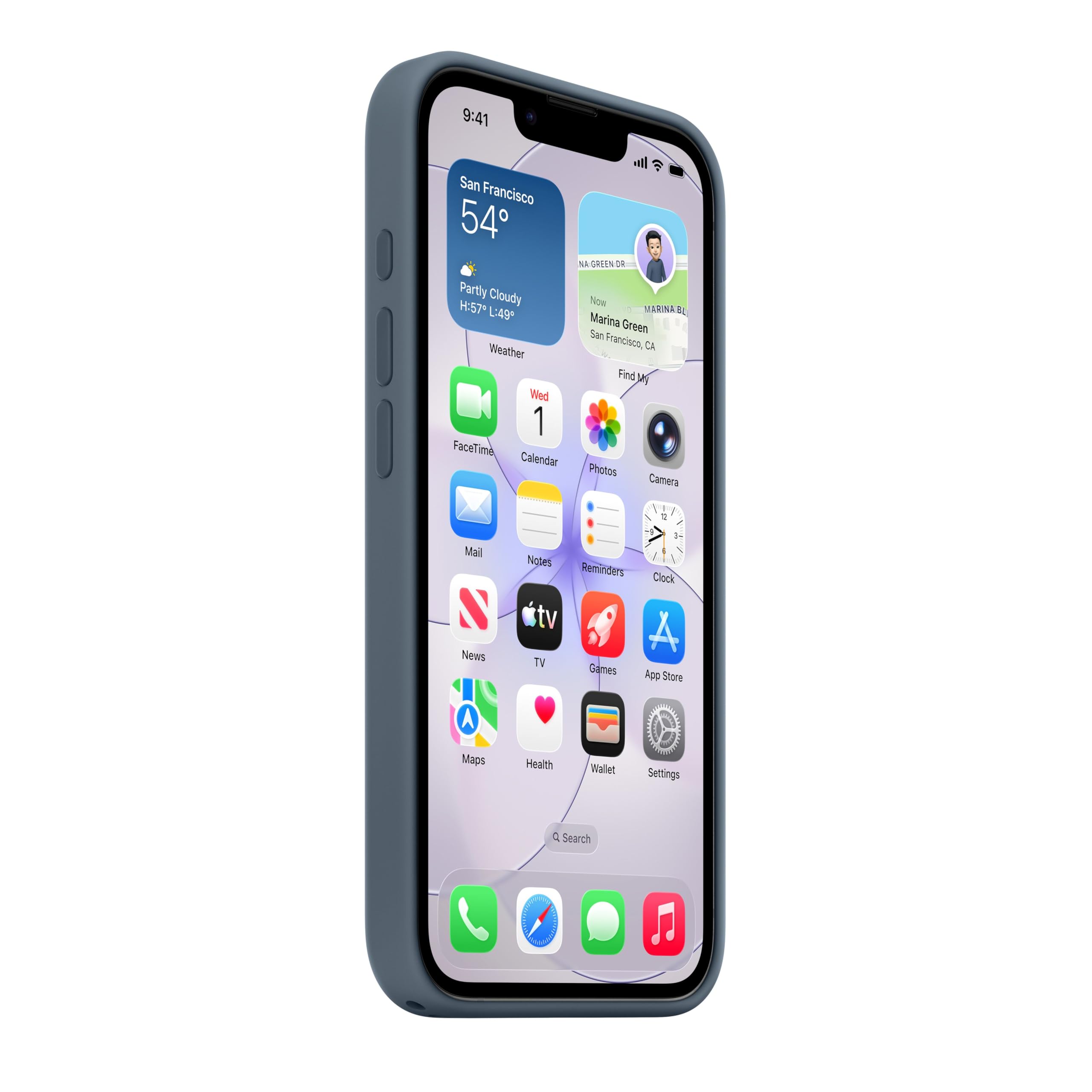 Apple iPhone 17e Silikon Case Hülle Maritimblau MagSafe