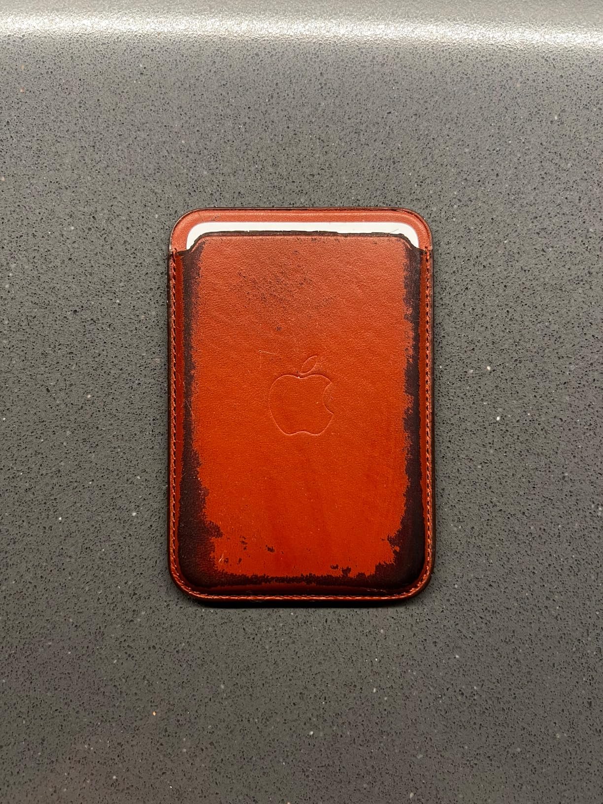 Apple iPhone Feingewebe Wallet MagSafe Schwarz Kartenetui