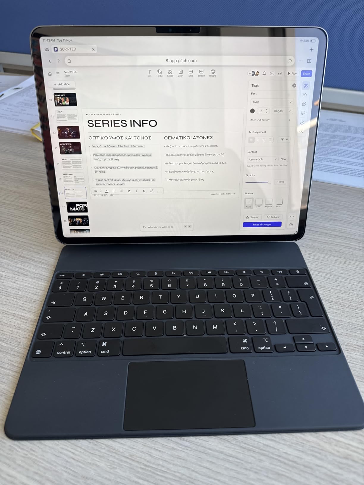 Apple iPad Magic Keyboard Case 13 Zoll Weiß Trackpad