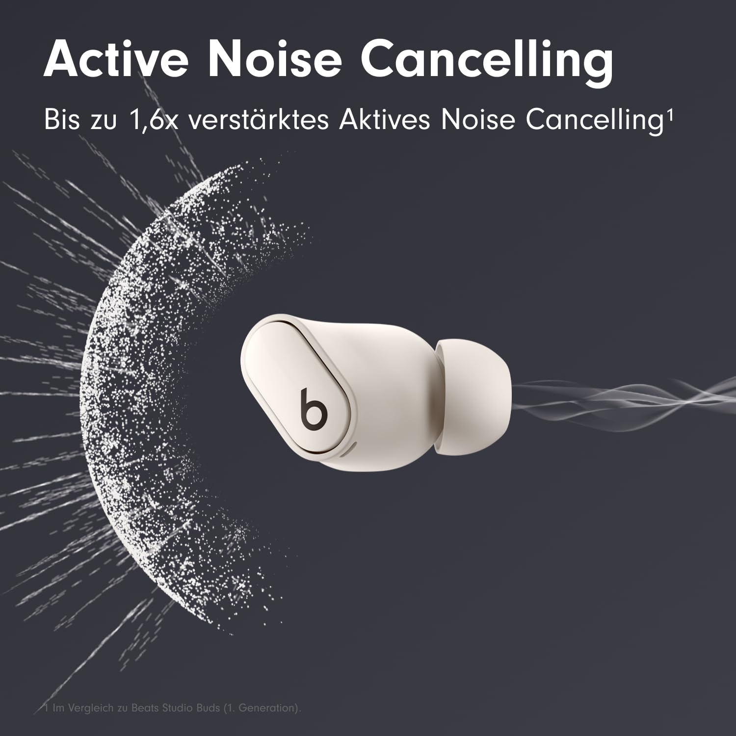 Beats Studio Buds + Kopfhörer Cremeweiß ANC