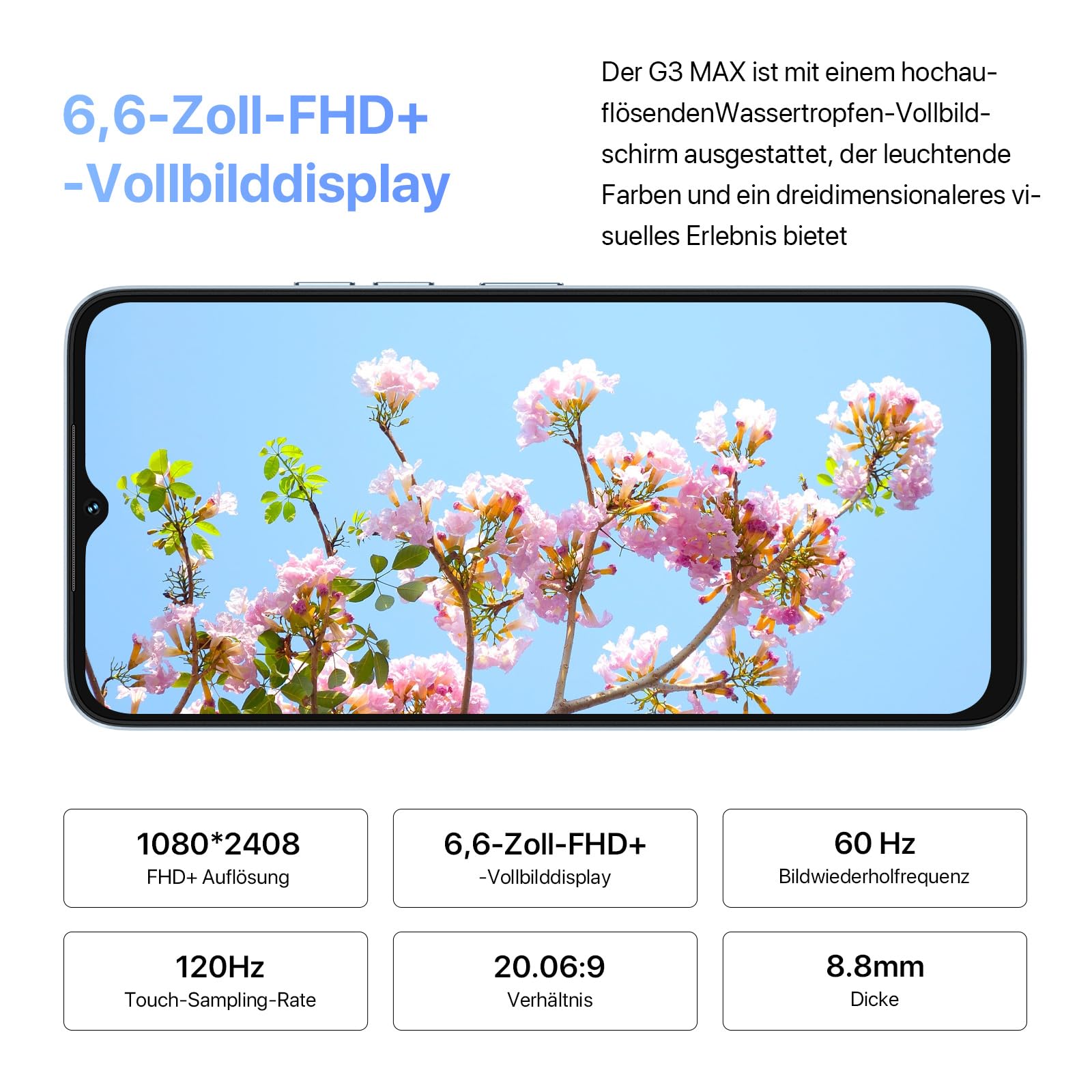UMIDIGI G3 Max Smartphone 128GB 6,6 Zoll 50MP 4G