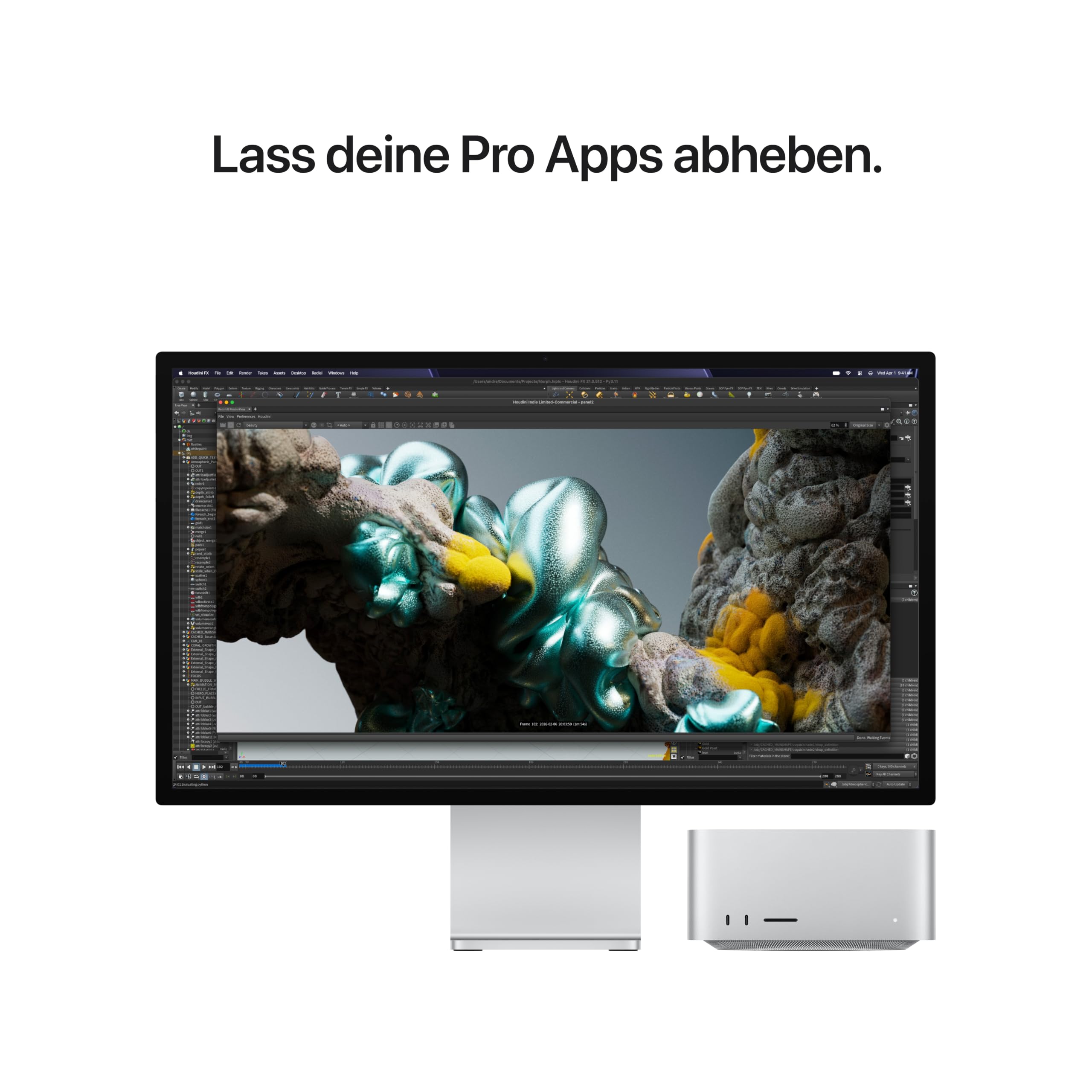 Apple Mac Studio M5 Max Silber Workstation Thunderbolt 5