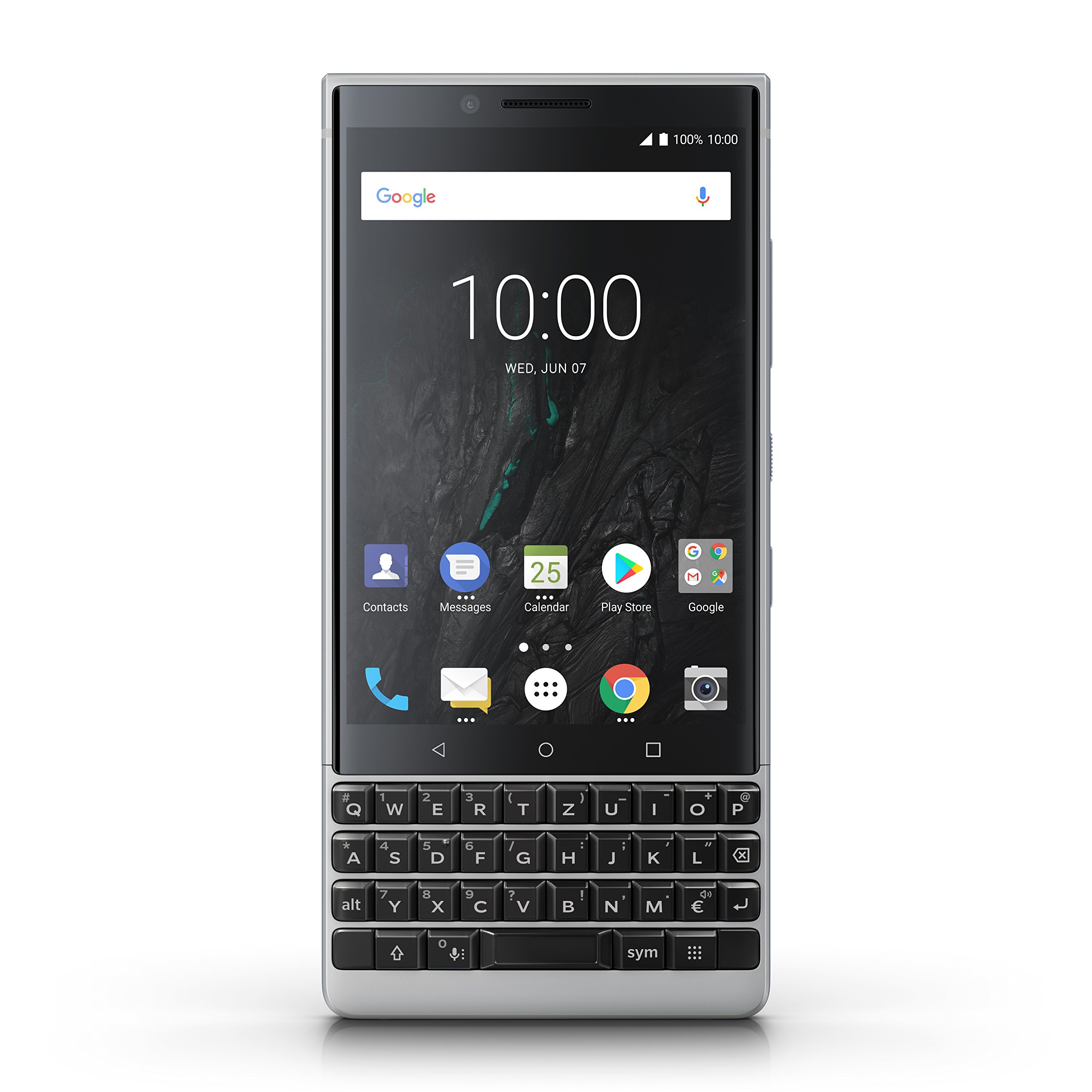 BlackBerry Key2 64GB Smartphone Silber QWERTZ Tastatur