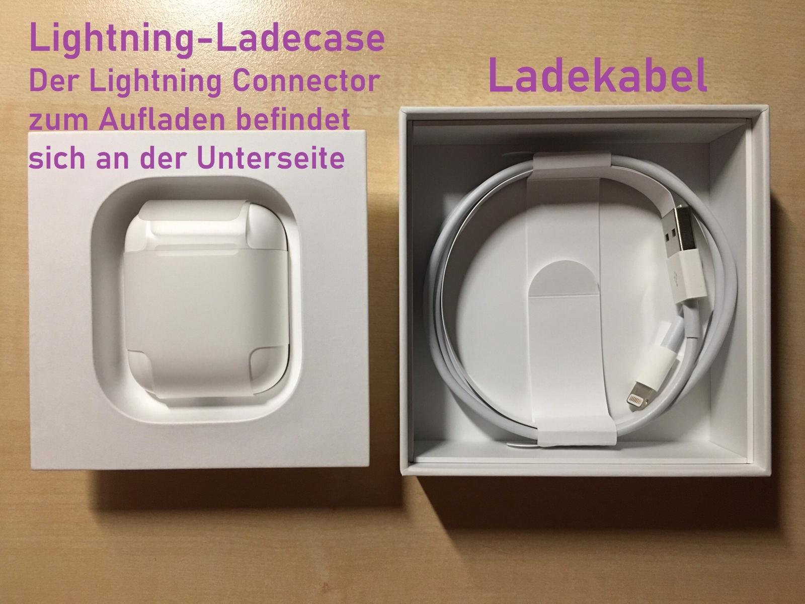 Apple AirPods 2. Generation Ladecase Kopfhörer Weiß