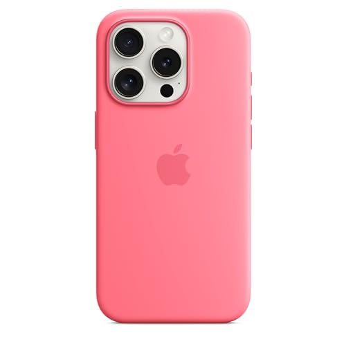 Apple iPhone 15 Pro Silikon Case MagSafe Pink Hülle