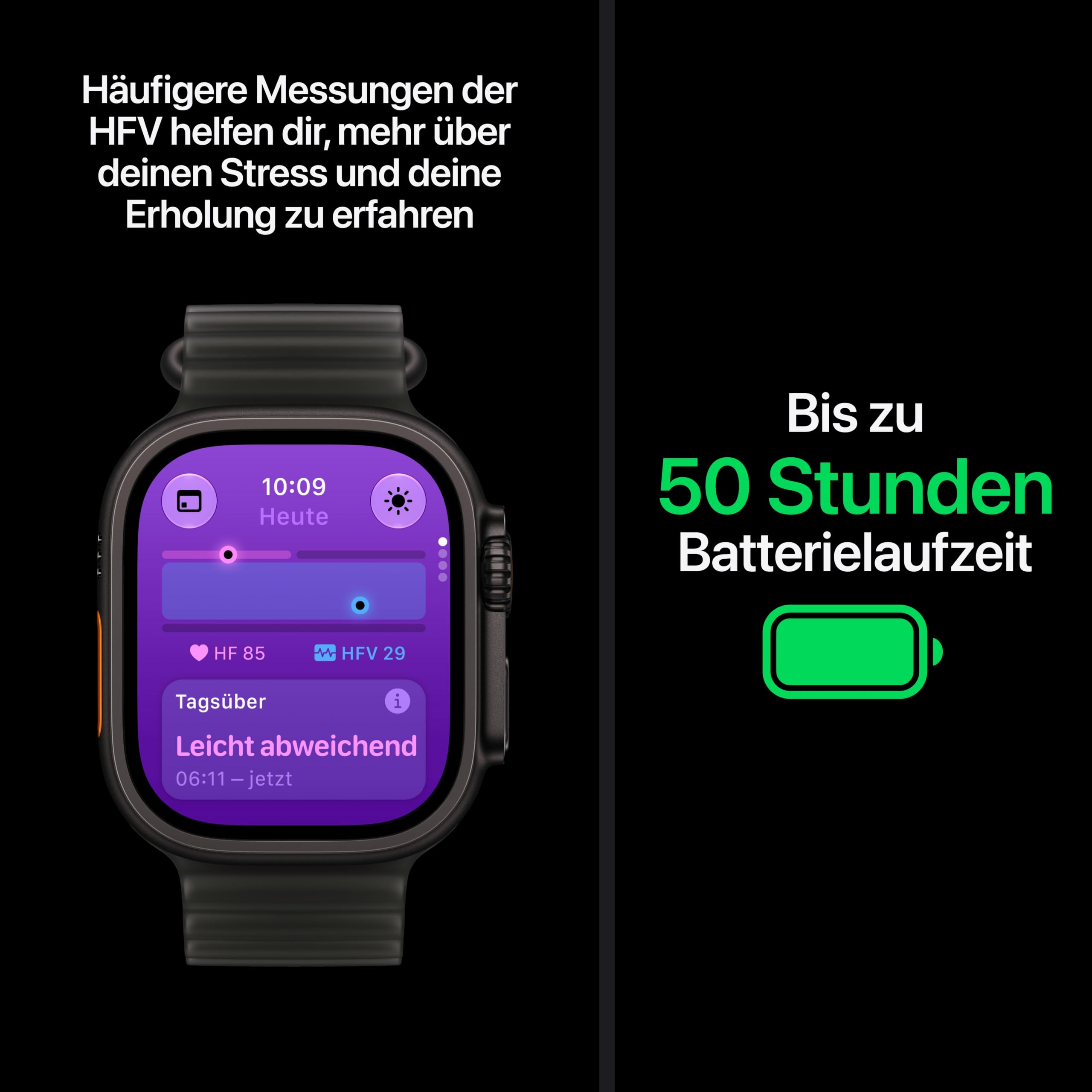 Apple Watch Ultra 4 49mm Schwarz Smartwatch Burgunder M