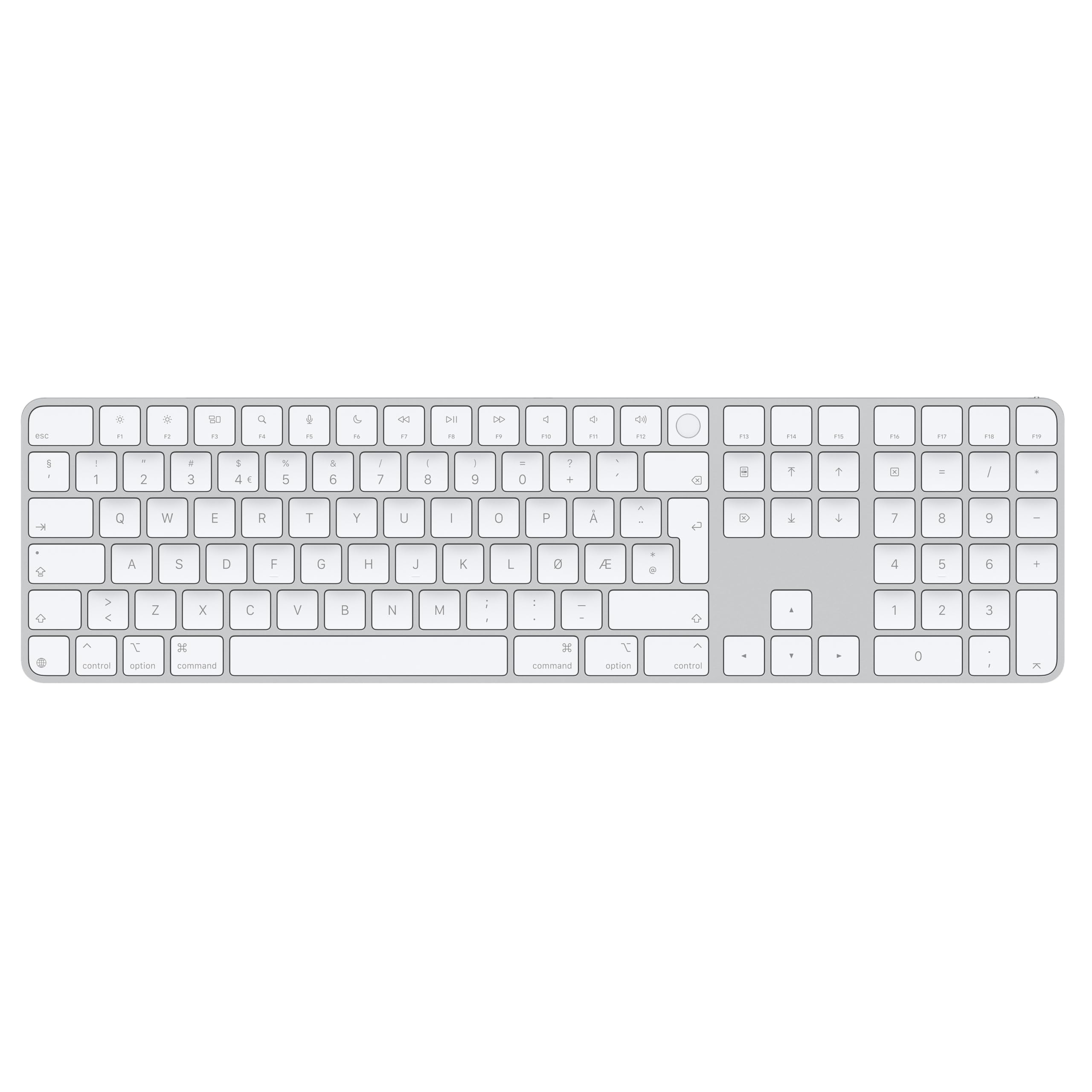 Apple Magic Keyboard Touch ID Ziffernblock Tastatur Weiß Englisch Intl