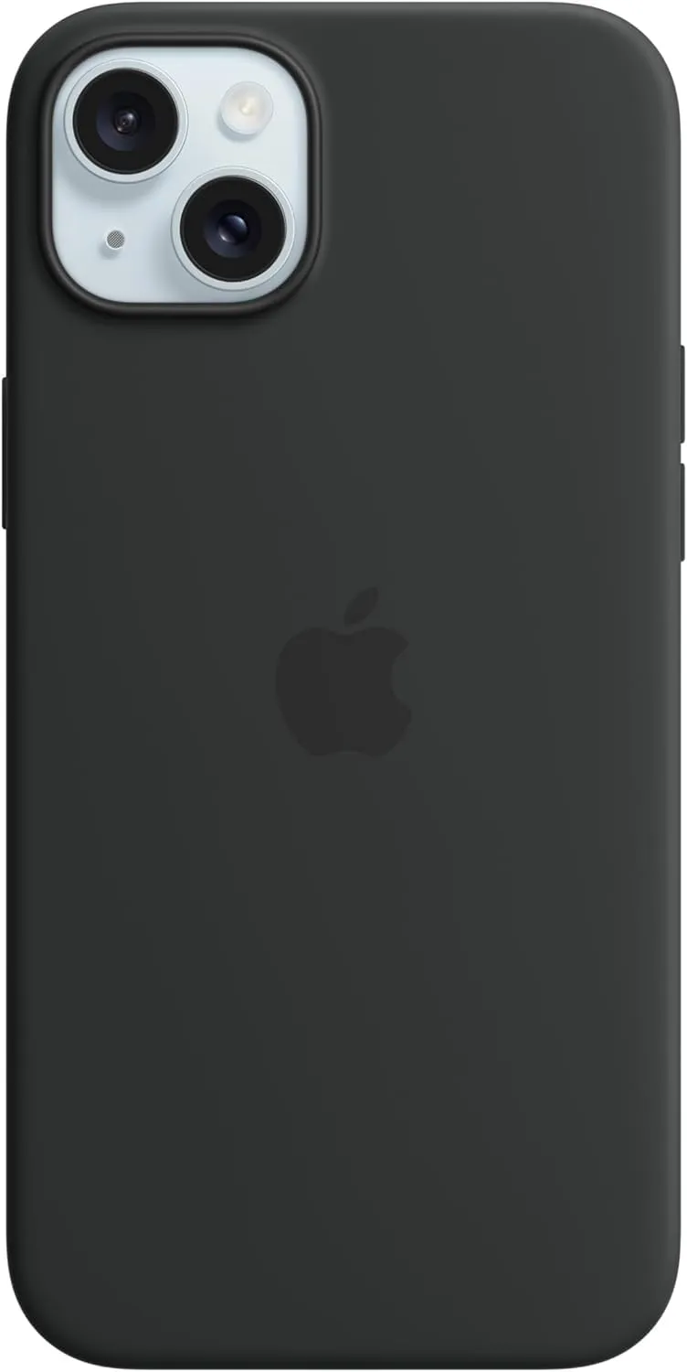 Apple iPhone 15 Plus Silikon Hülle MagSafe Schwarz