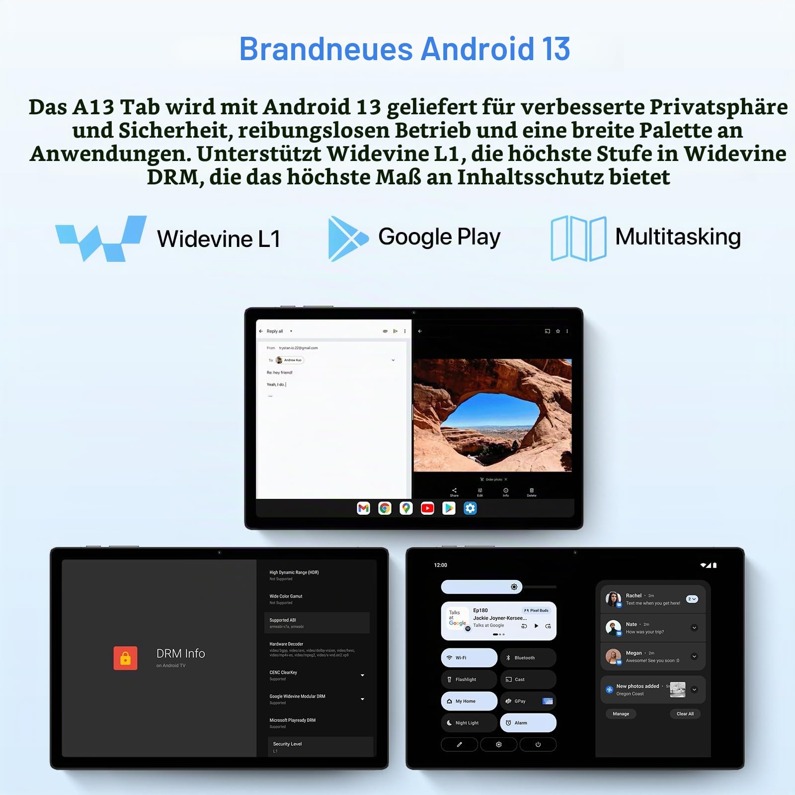 UMIDIGI A13 Tab 10.5 Zoll Tablet 8+128GB 2K mit SIM