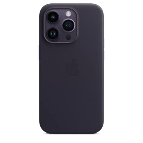 Apple iPhone 14 Pro Leder Hülle MagSafe Tinte