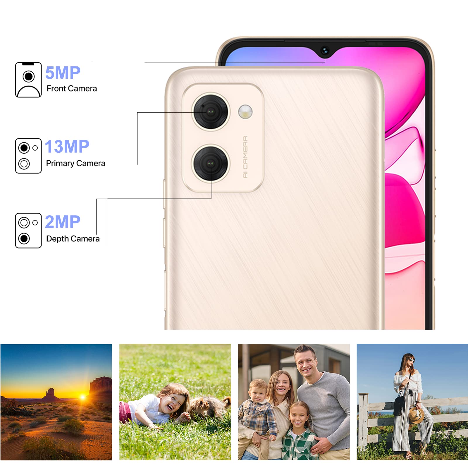 UMIDIGI C2 Handy ohne Vertrag 6,52" 5150mAh Android