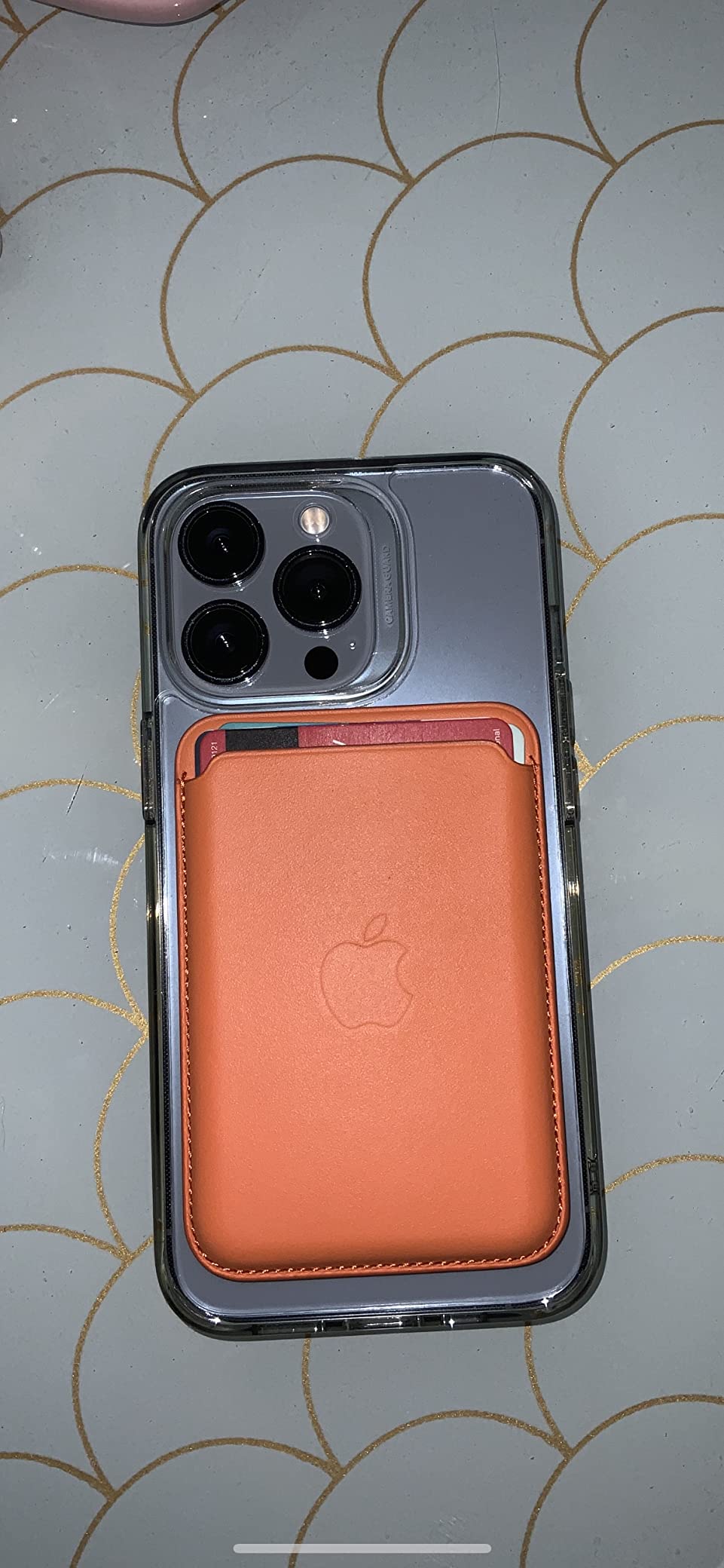 Apple iPhone Leder Wallet Kartenetui Waldgrün MagSafe 3 Karten