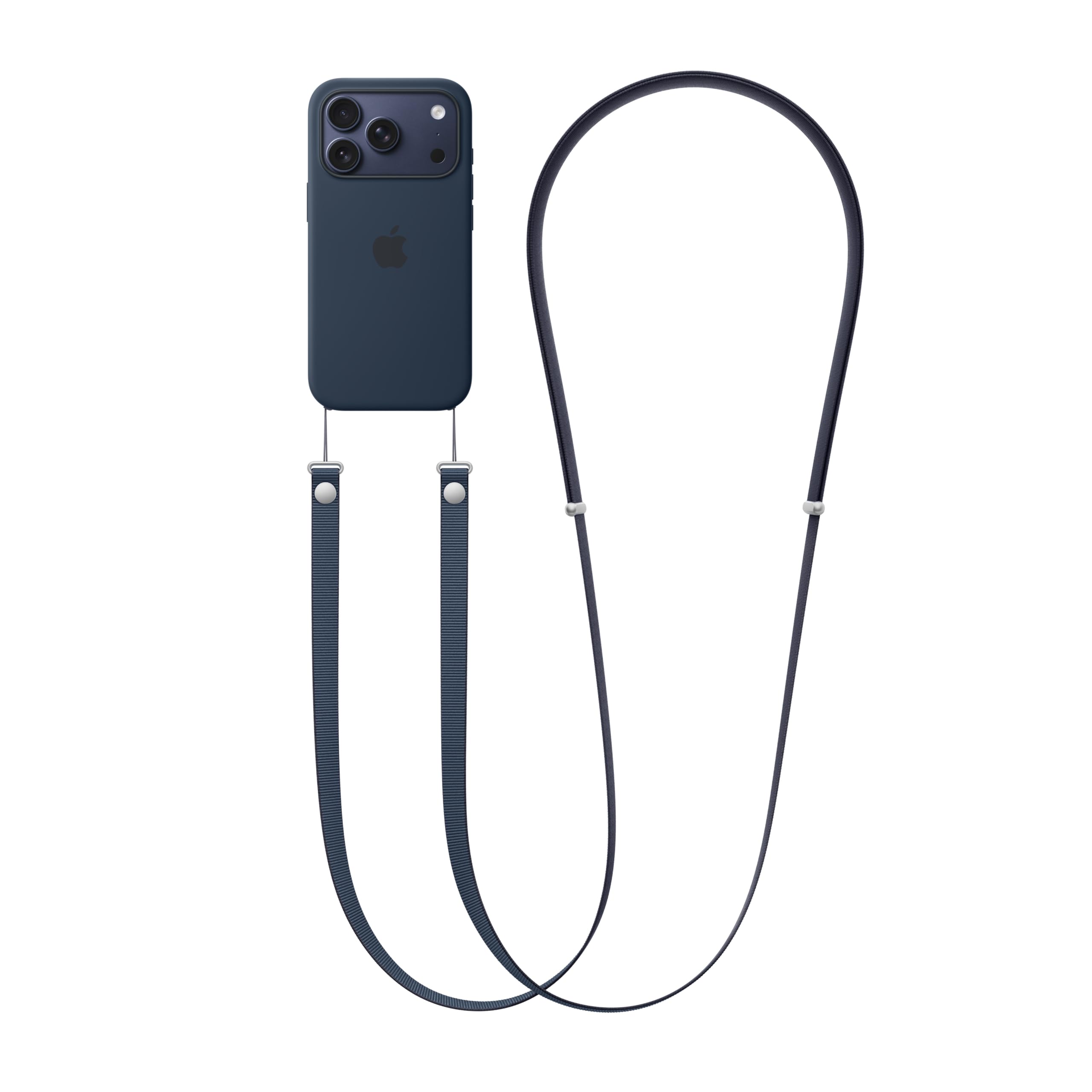 Apple Crossbody Band Umhängeband Blau verstellbar