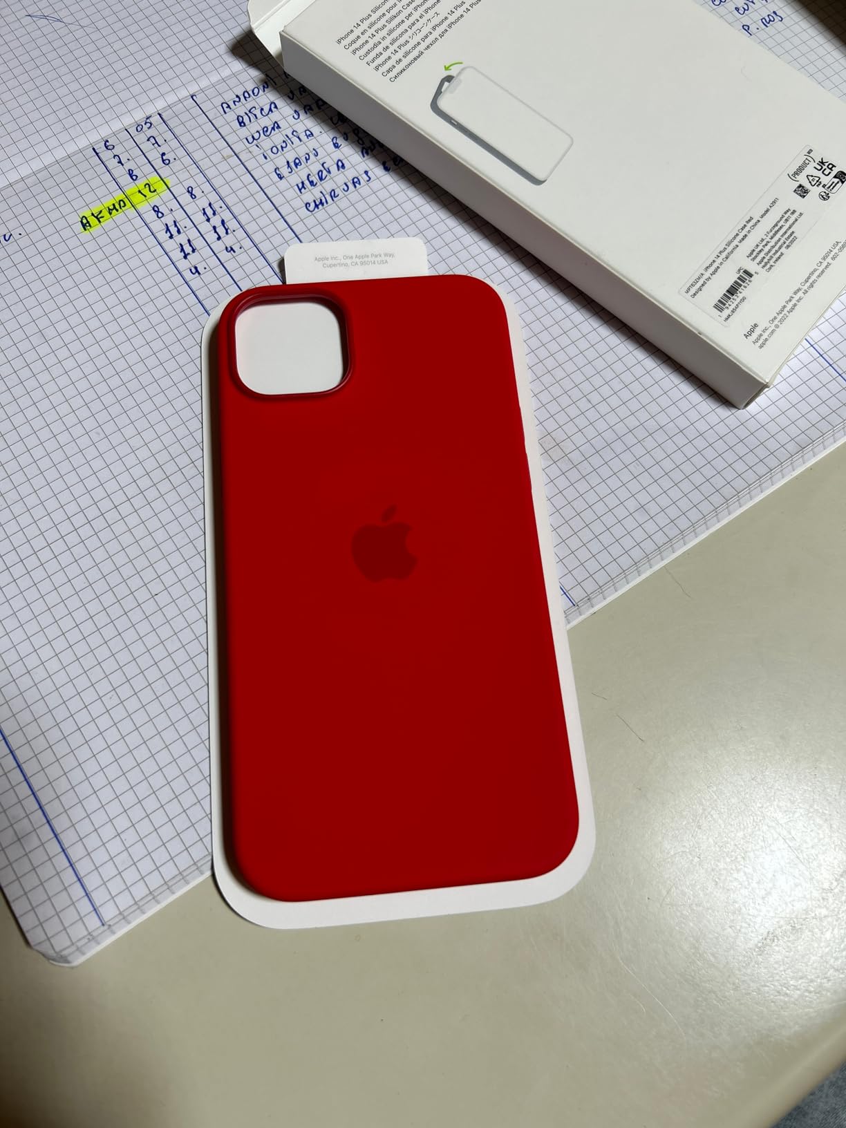 Apple iPhone 14 Plus Silikon Case Hülle Rot MagSafe
