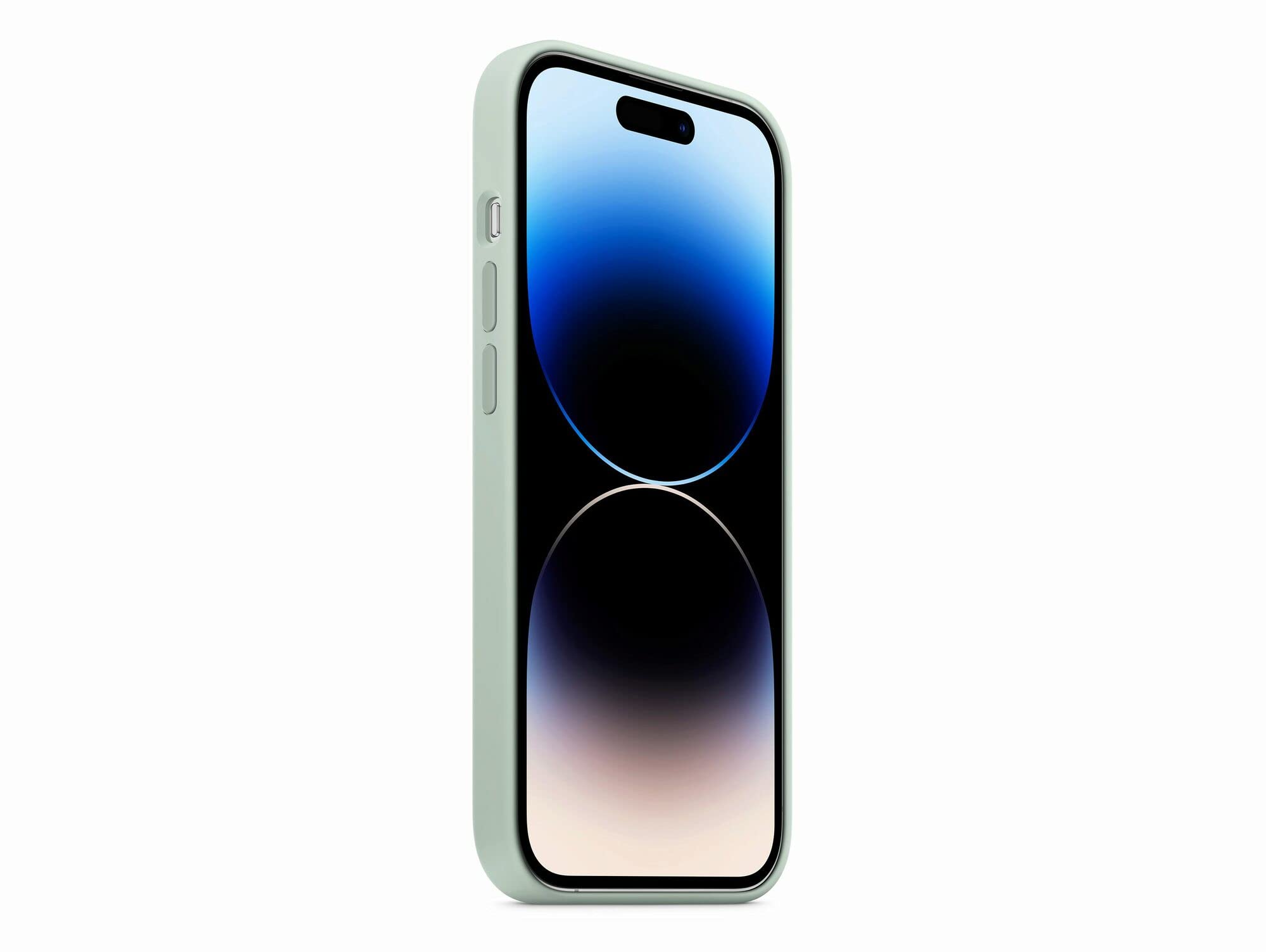 Apple iPhone 14 Pro Silikon Hülle Agavengrün MagSafe