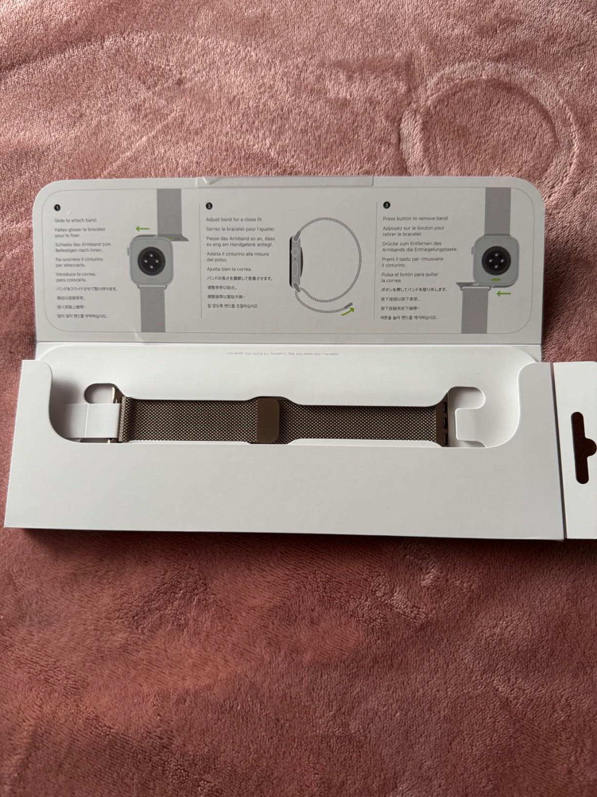 Apple Watch Milanaise Armband 40mm Natur Edelstahl
