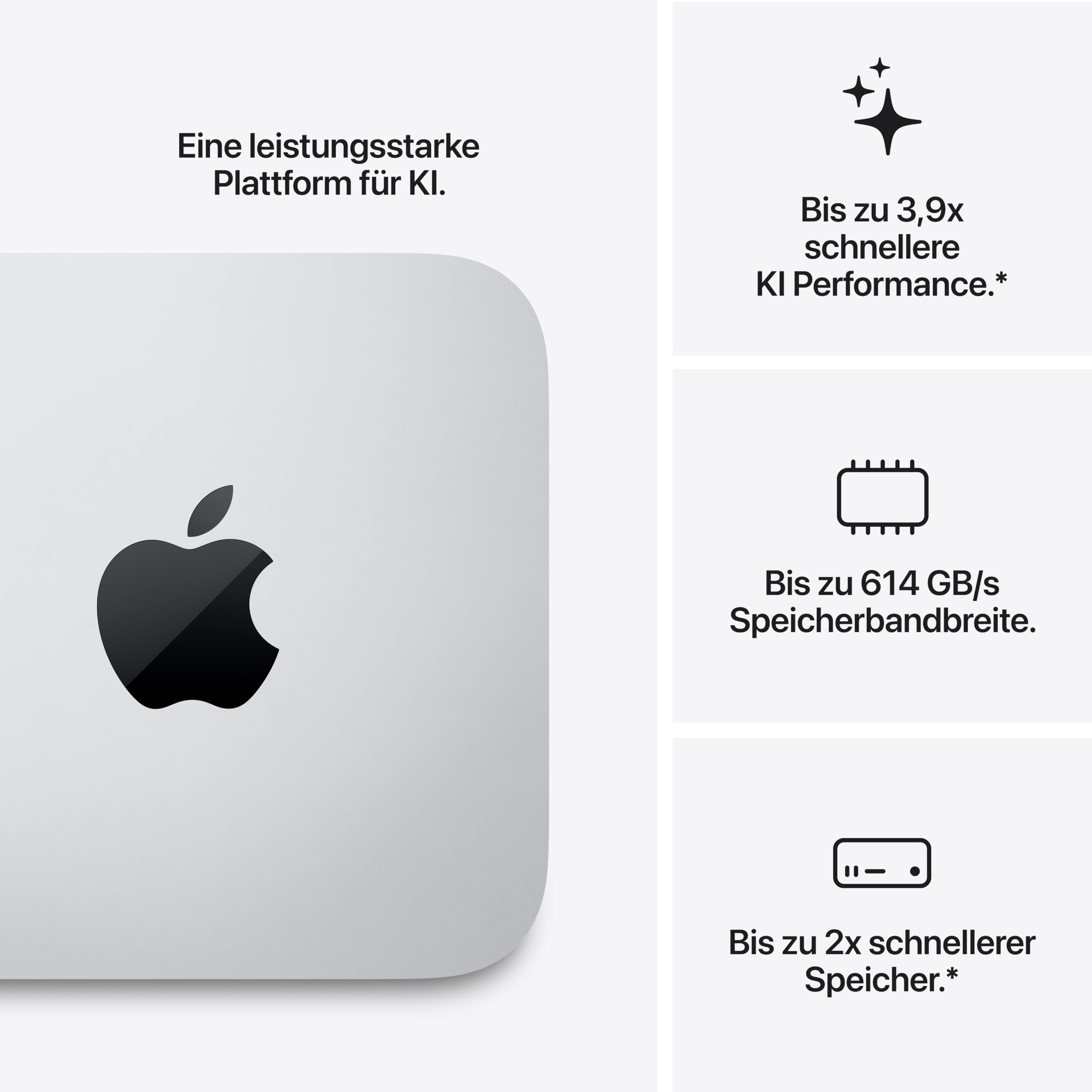 Apple Mac Studio M5 Max Silber Workstation Thunderbolt 5