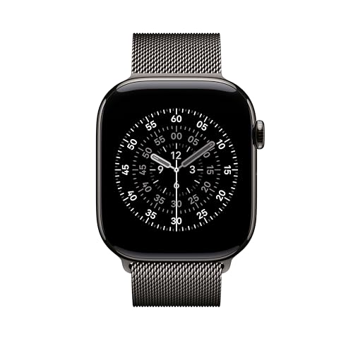 Apple Watch Milanaise Armband 46mm Schiefer M/L