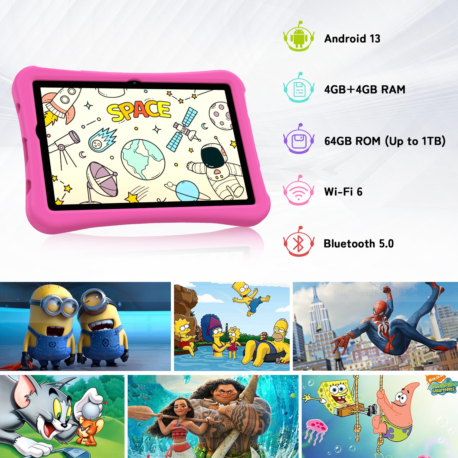 Umidigi G2 Kinder Tablet 10,1 Zoll 8GB+64GB Pink