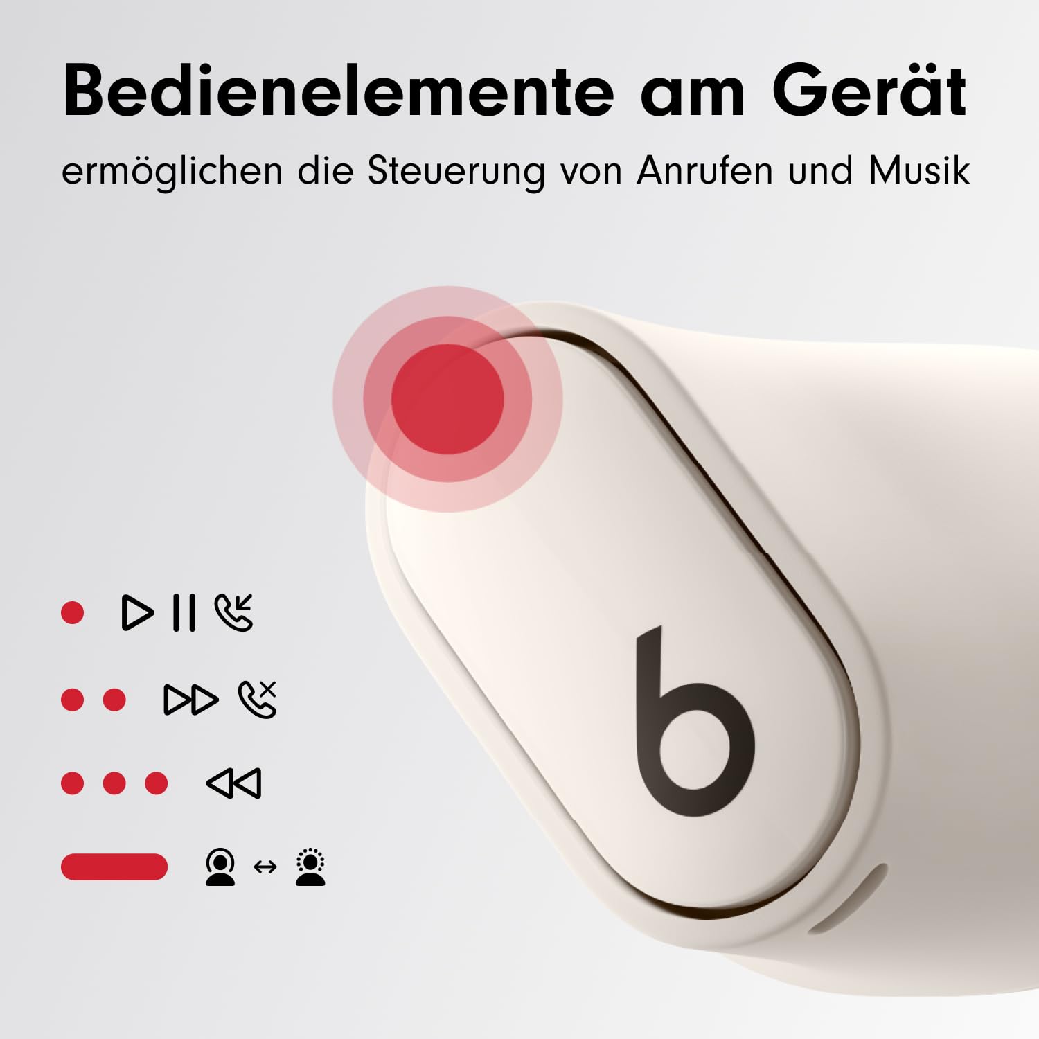 Beats Studio Buds + Kopfhörer Cremeweiß ANC