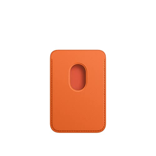 Apple iPhone Leder Wallet Kartenetui Orange MagSafe 3 Karten