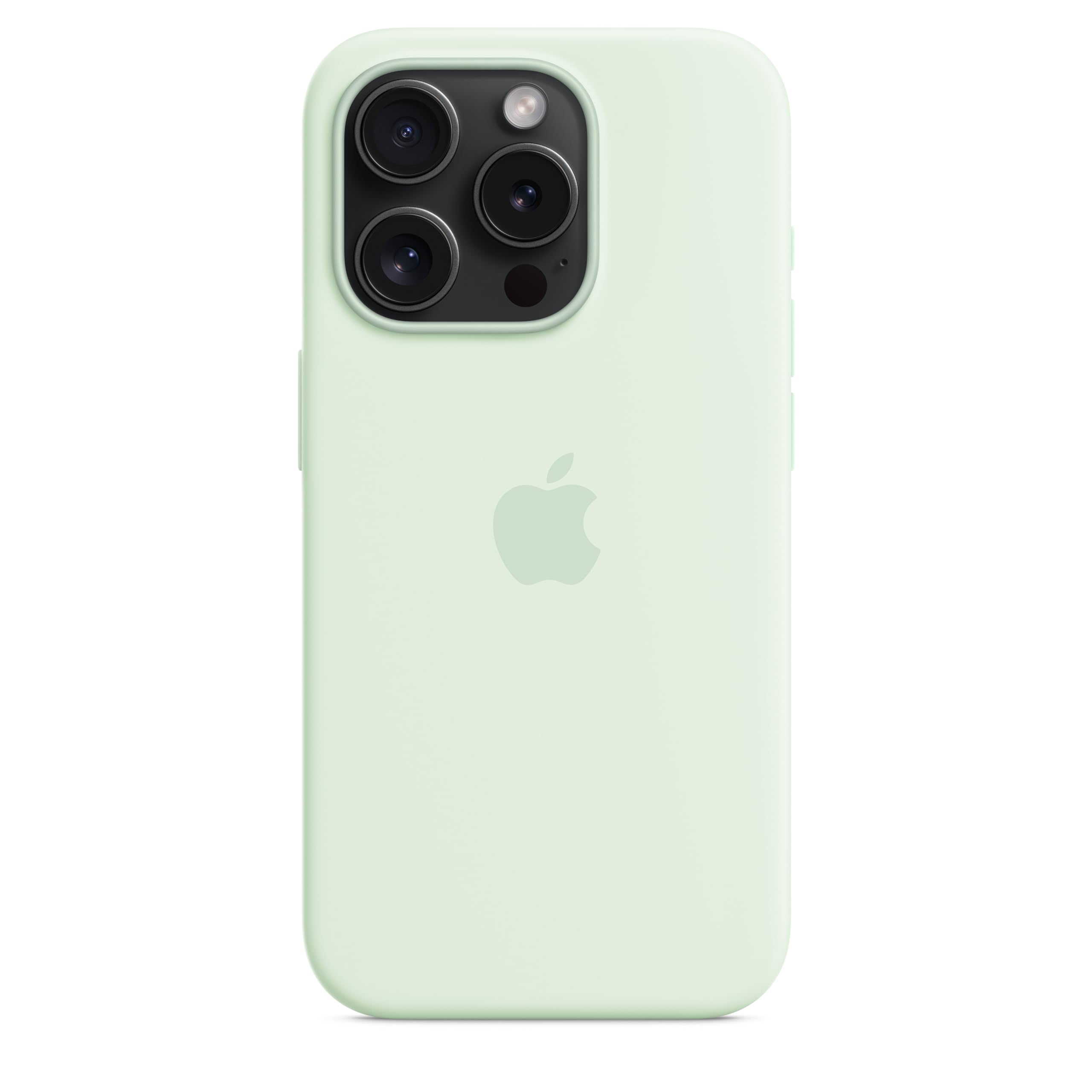 Apple iPhone 15 Pro Silikon Case MagSafe Blassmint