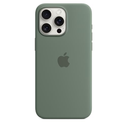 Apple iPhone 15 Pro Max Silikon Case Zypresse mit MagSafe