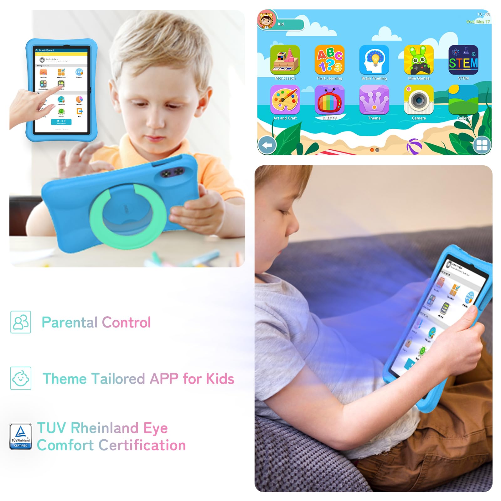 UMIDIGI G2 Kids Tablet 10,1 Zoll 64GB Blau Android 13