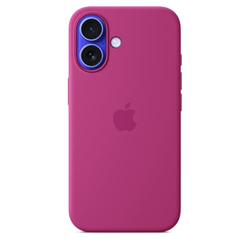 Apple iPhone 16 Silikon Case Hülle Fuchsia MagSafe